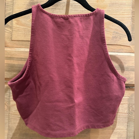 Aritzia Talula “Wiltona” Mauve Crop Top - Picture 3 of 7